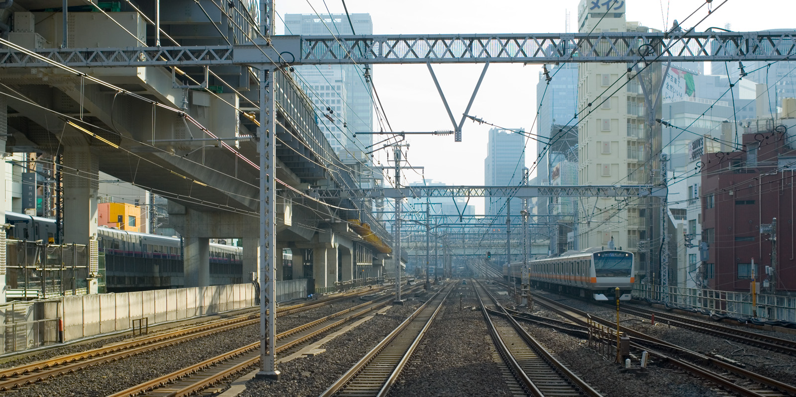 View South from Kanda Station towards Tokyo Station